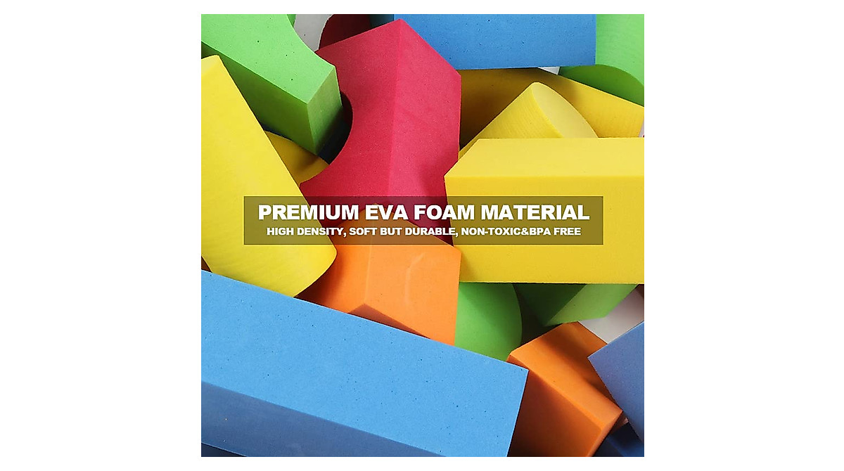 Soft Stacking Foam Blocks for Toddlers - 138 Pieces