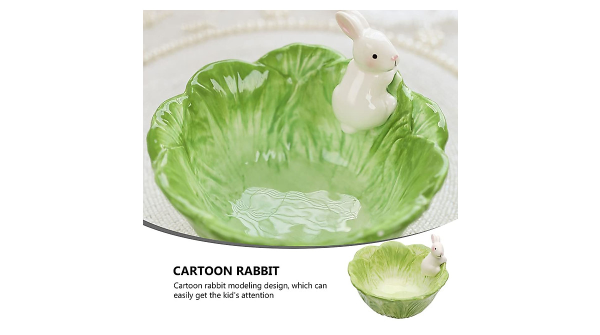 Yardwe Cartoon Rabbit Bowls - Cute & Durable 2pcs Set