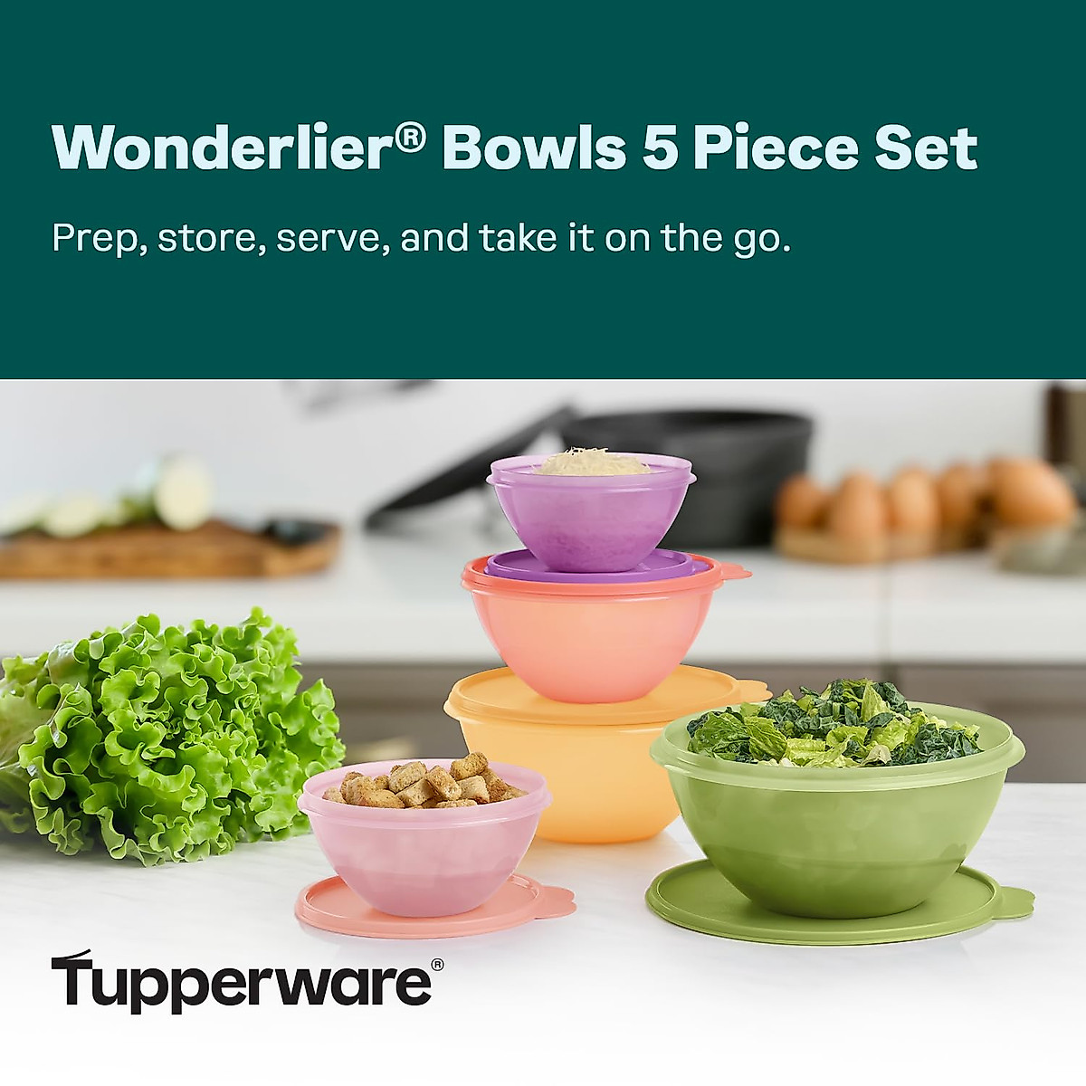 Tupperware Heritage Wonderlier 10-Piece Food Storage Set | BPA Free ...