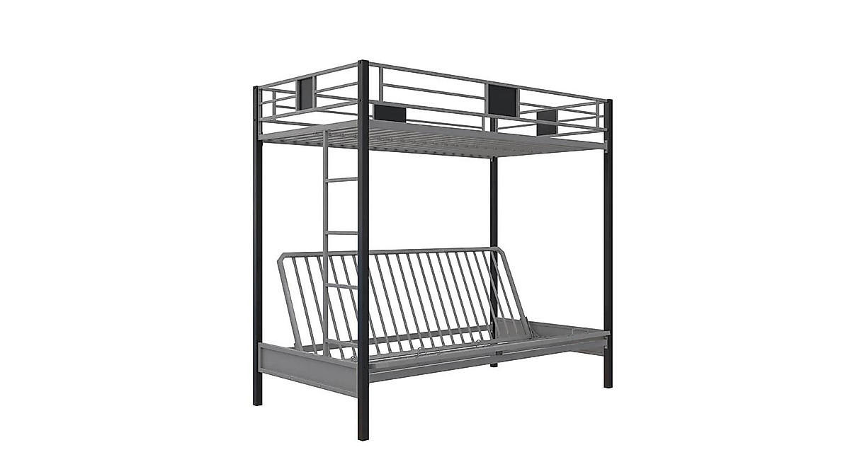 DHP Silver Screen Twin Bunk Bed - Stylish & Safe