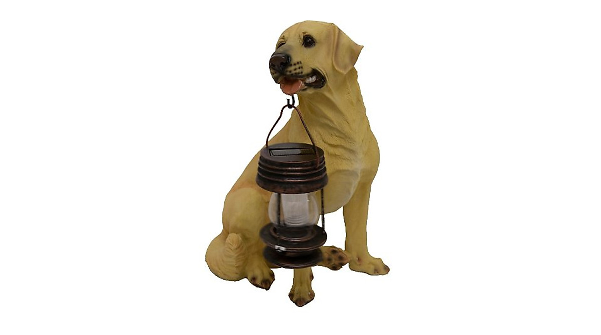Yellow Labrador Solar Light - Eco-Friendly Garden Decor & Illumination
