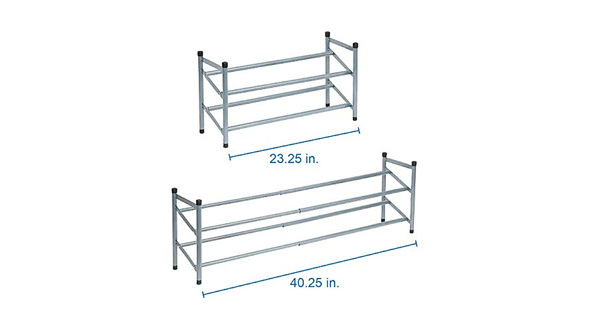 Topline Expandable 2-Tier Shoe Rack - Organize Your Space