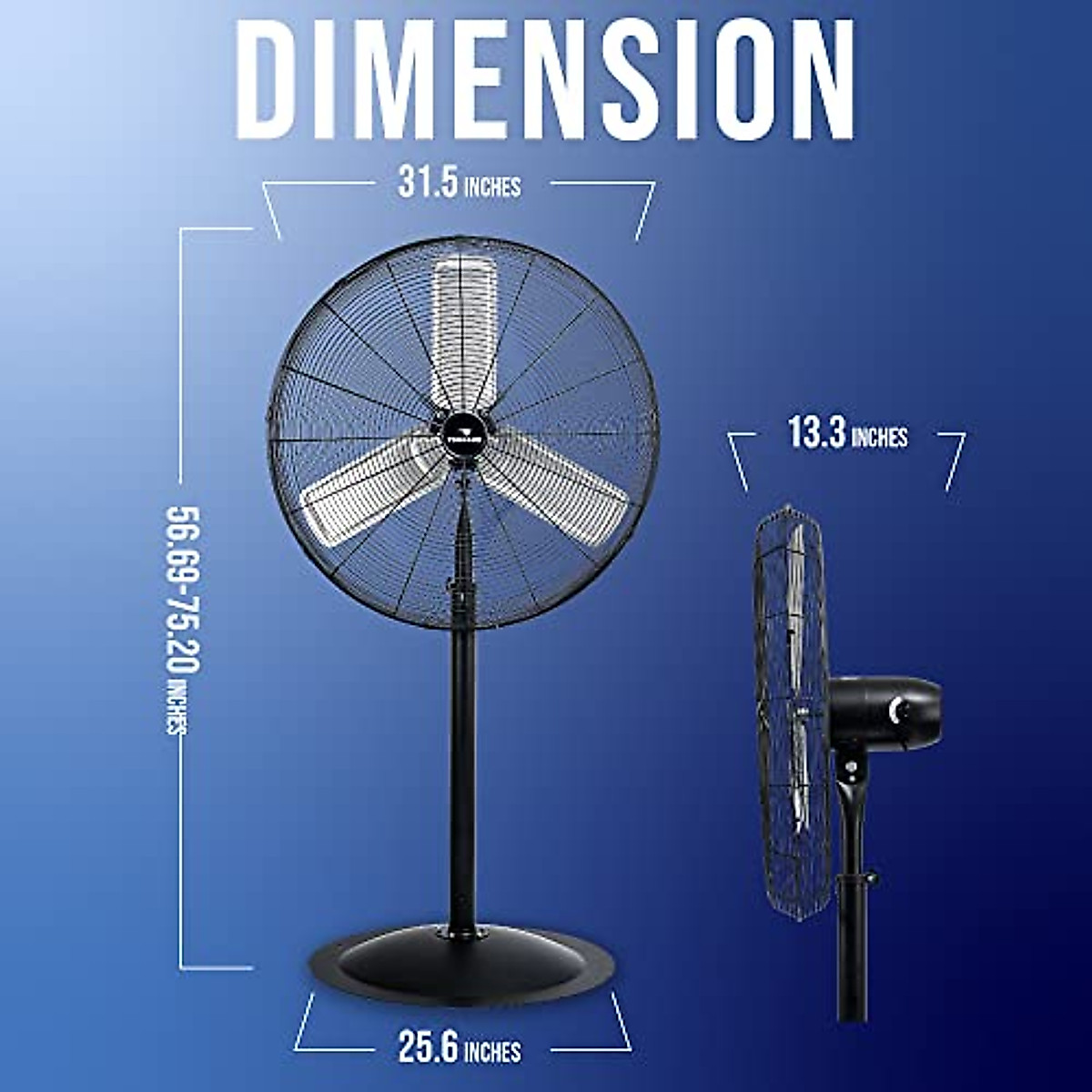 Tornado 30-Inch High Velocity Pedestal Fan | Industrial & Commercial Power