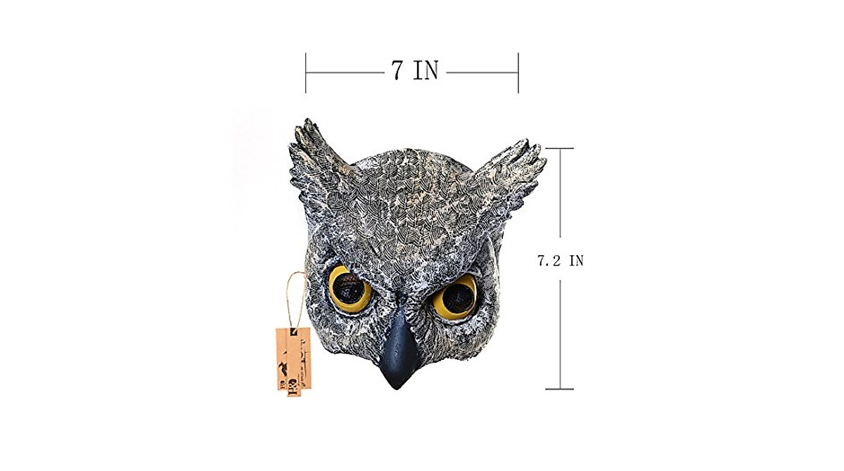 YU FENG Half Face Owl Mask for Halloween & Cosplay