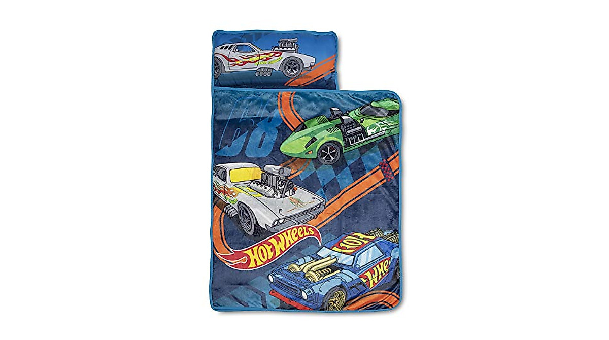 Hot Wheels Race Car Toddler Nap-Mat for Kids’ Rest & Travel