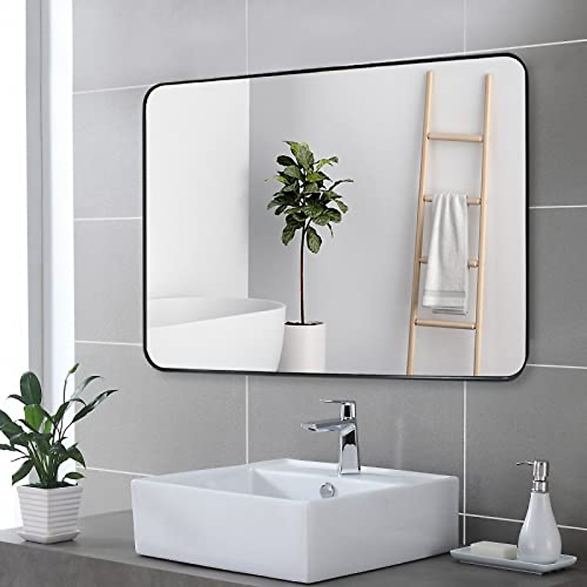 ARTWIND 40x30 Inch Wall Mirror - Modern Bathroom & Vanity Decor