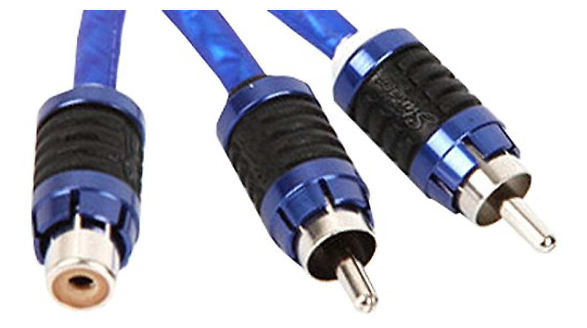 Stinger SI62YM 2-Channel RCA Y-Adapter for High-Fidelity Audio