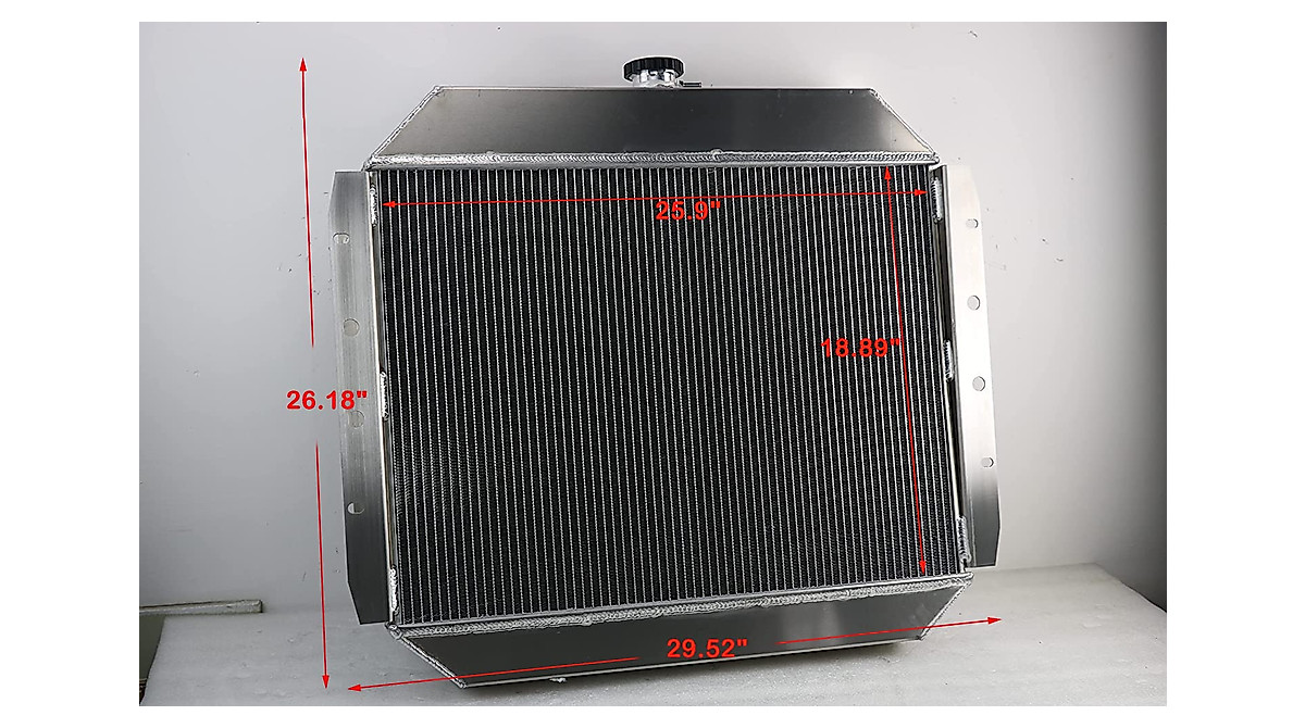 COOLINGBEST 4 Row Aluminum Radiator for Ford Bronco