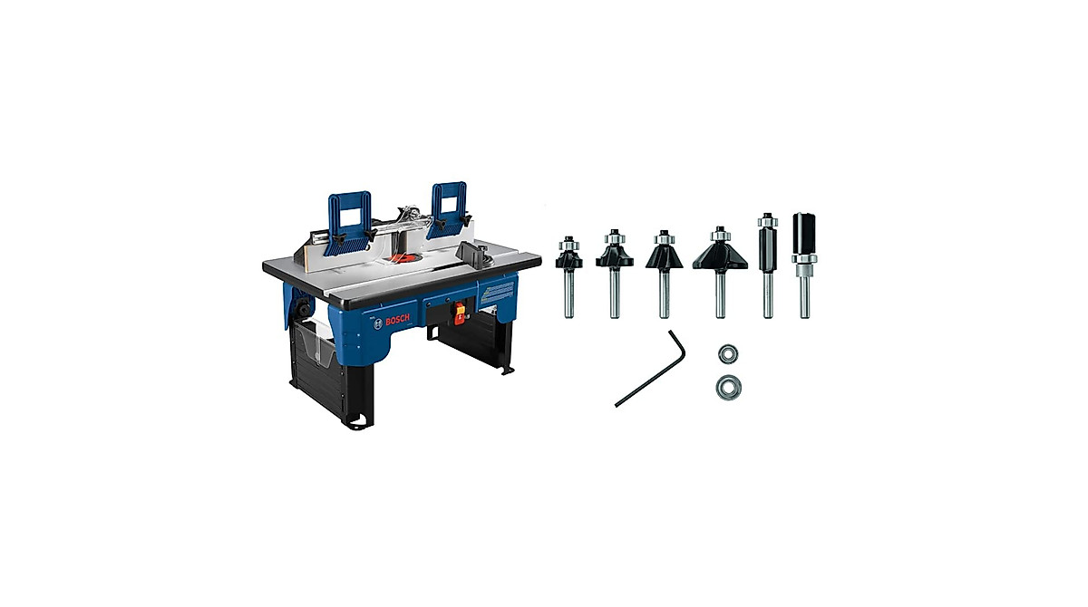 Bosch RA1141 Portable Router Table & 6-Pc Router Bit Set