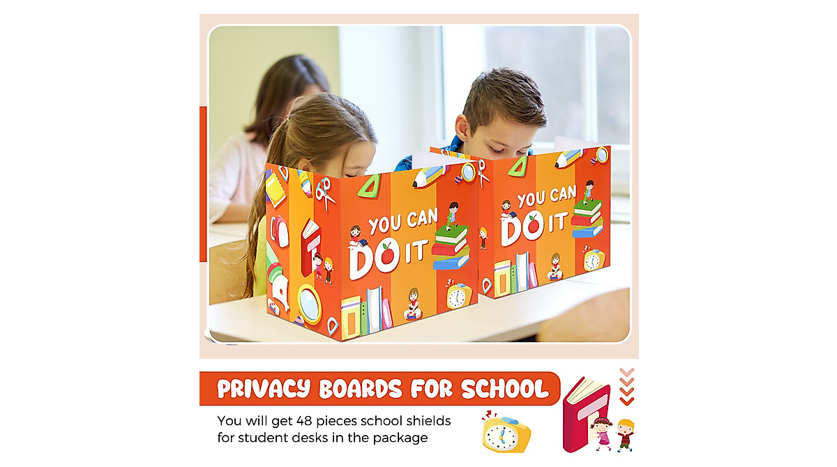 48 Pack Privacy Boards for Students - Focus & Study Shields