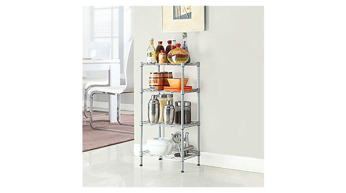 Heavy Duty 4 Tier Storage Rack - Organize Your Space