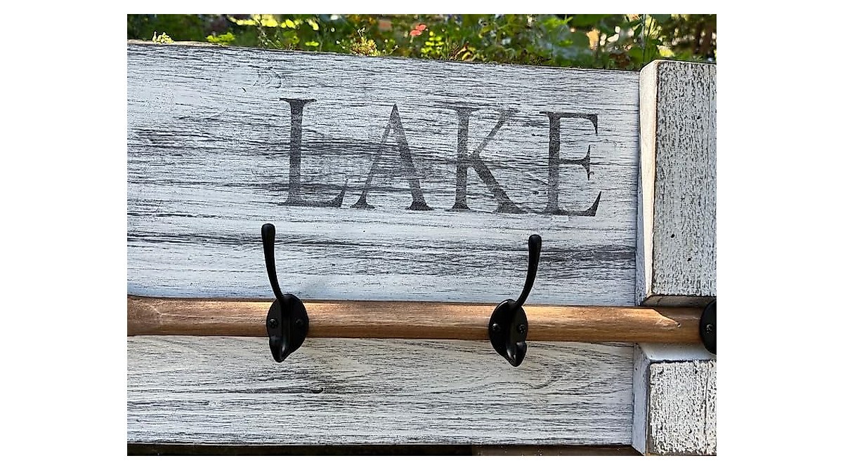 Rustic Paddle Hook Rack for Your Lake House Entryway