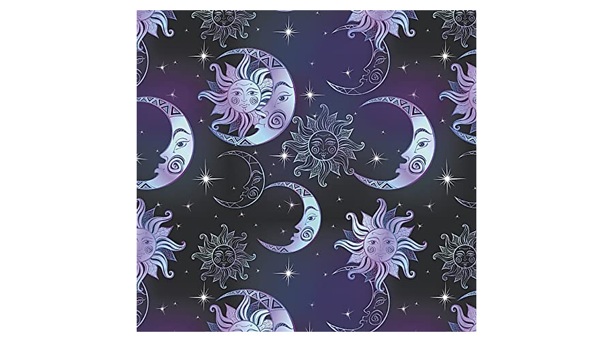 Celestial Sun Moon Stars Wrapping Paper - Vibrant Gift Wrap