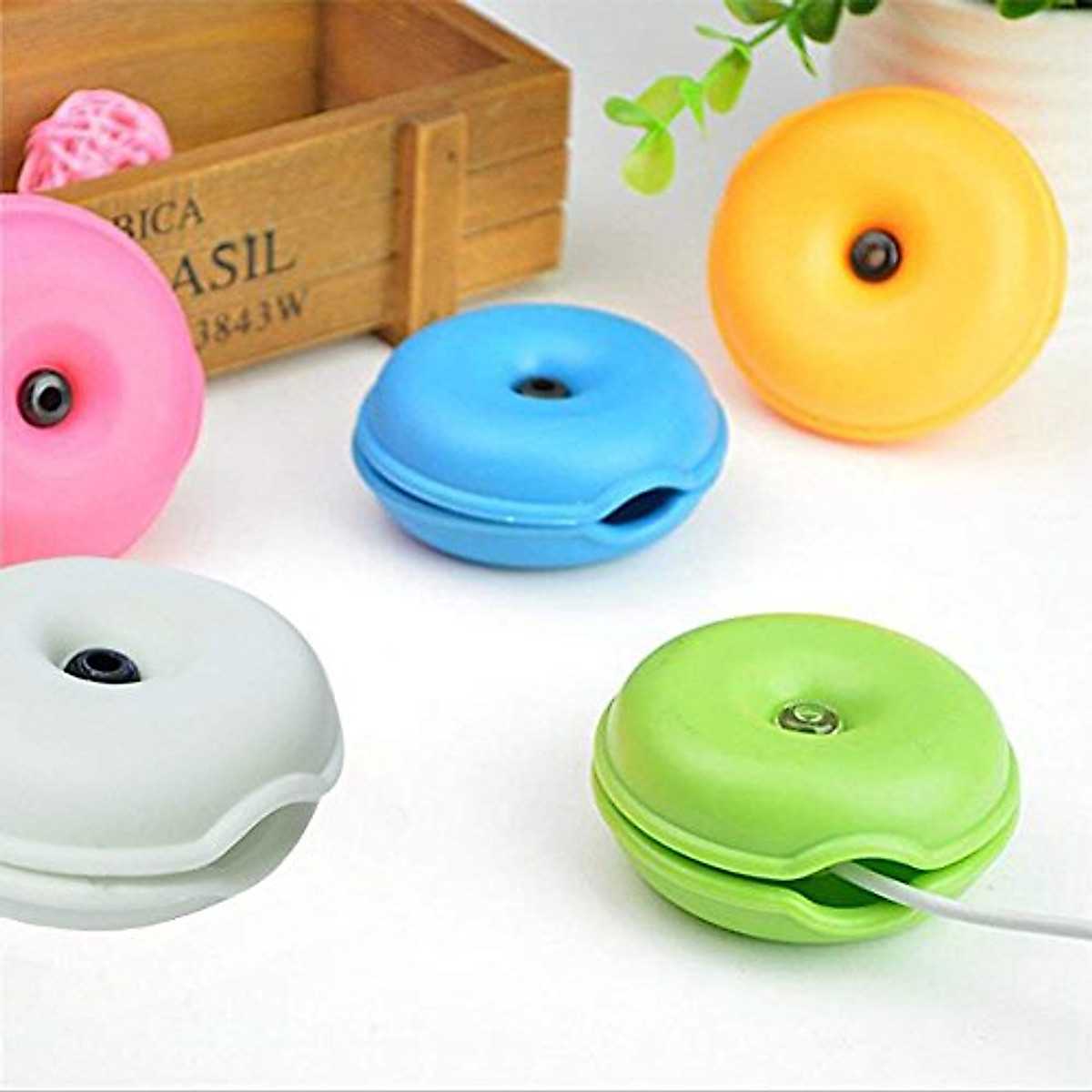 Cord Keeper Cable Wrap Winder 5 Packs Earbuds Headphone Holder Box ...