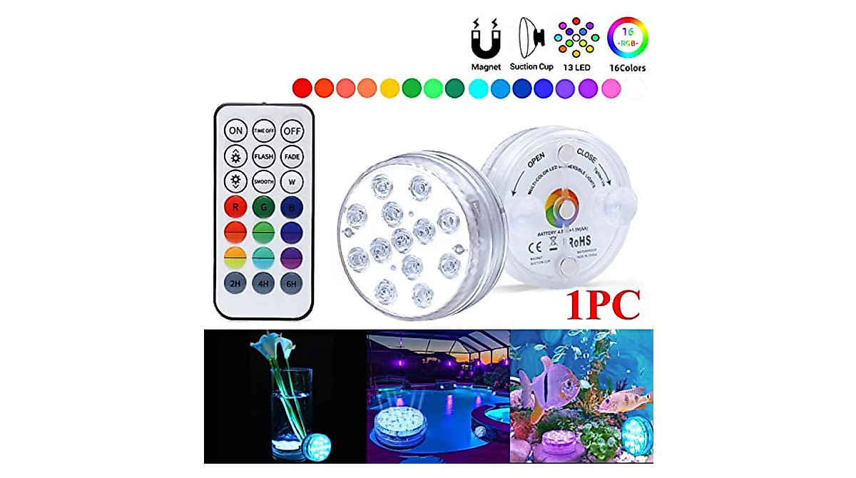 Shop Waterproof Submersible LED Pool Lights with Remote Control