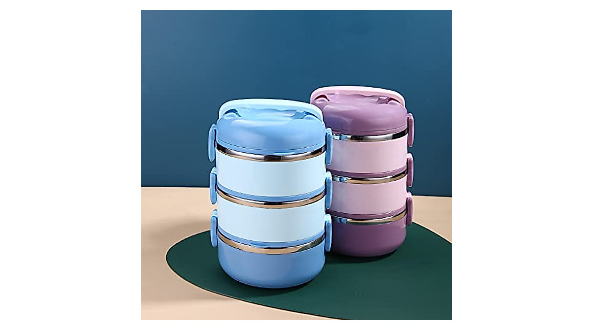 DILUOOU Stackable Lunch Box - Insulated & Versatile