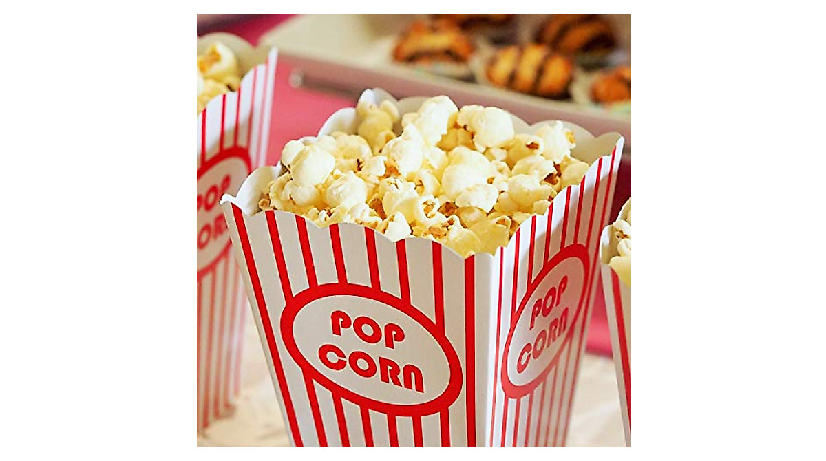 Eupako 50 Pack Popcorn Boxes for Movie Nights
