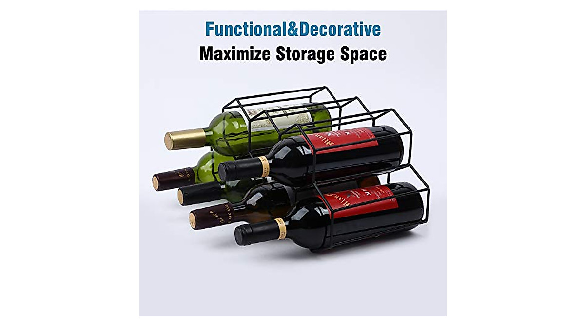 Urban Deco 9 Bottle Wine Rack - No Assembly Needed