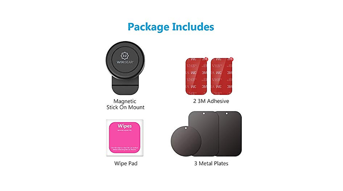 WixGear Magnetic Car Mount | Secure & Easy Dashboard Holder