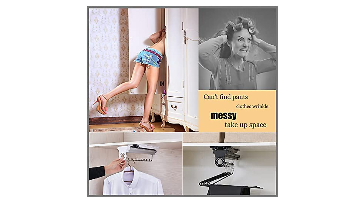 Heavy Duty Closet Pull Out Rod for Efficient Storage