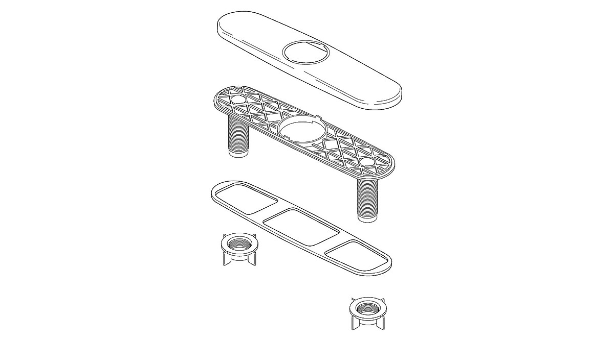 Delta RP47274 Matte Black Escutcheon Plate Replacement
