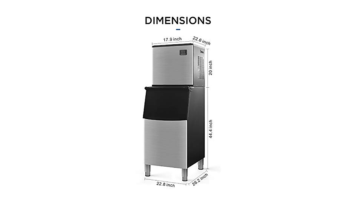 ADT Commercial Ice Maker - Heavy-Duty Stainless Steel for Businesses