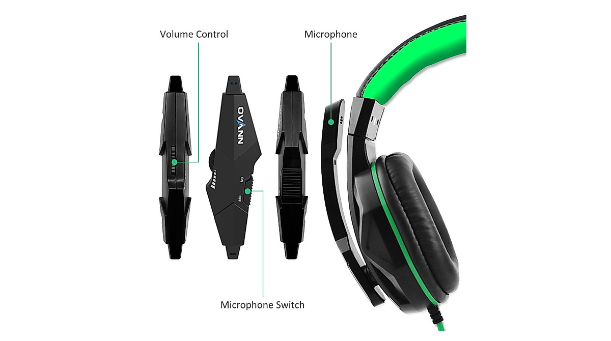 DLAND Gaming Headset with Mic - Wired Stereo Noise Isolation