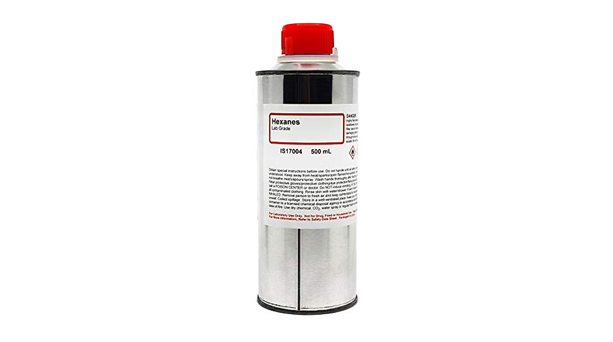 Laboratory-Grade Hexanes - 500mL for Research
