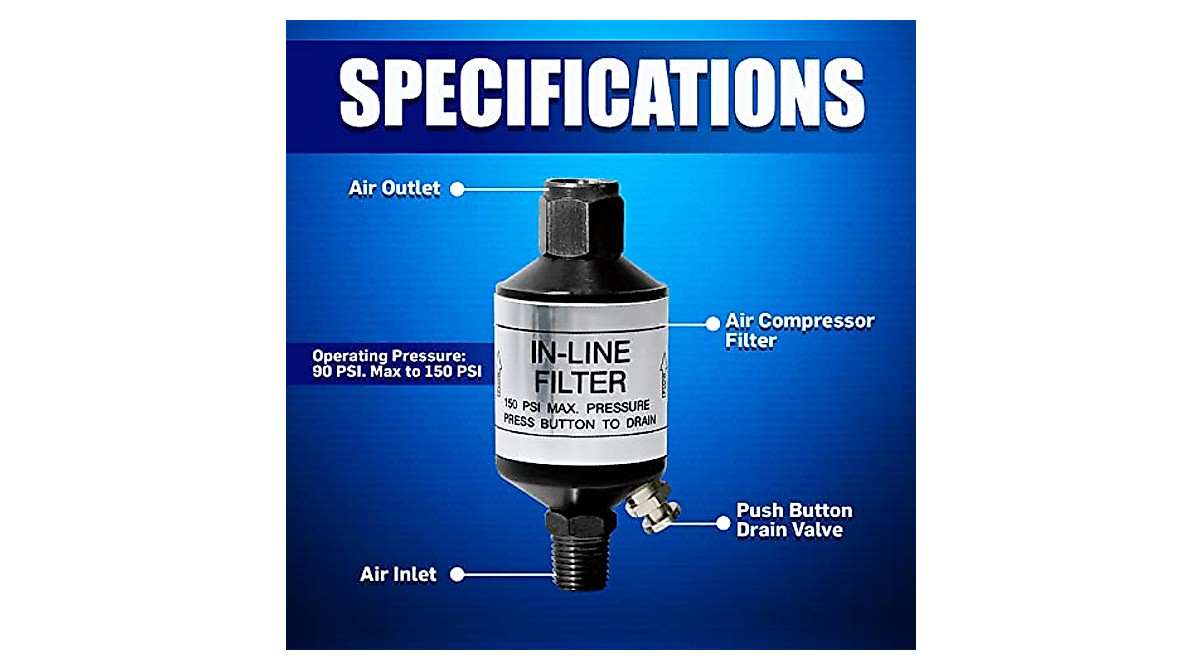 Druckluft-Druckfilter-Regler AFR2000 – Wasser-Öl-Abscheider, PT1/4, Max. 1,0 MPa, Mit Manometer Druckfilter Mit Manometer