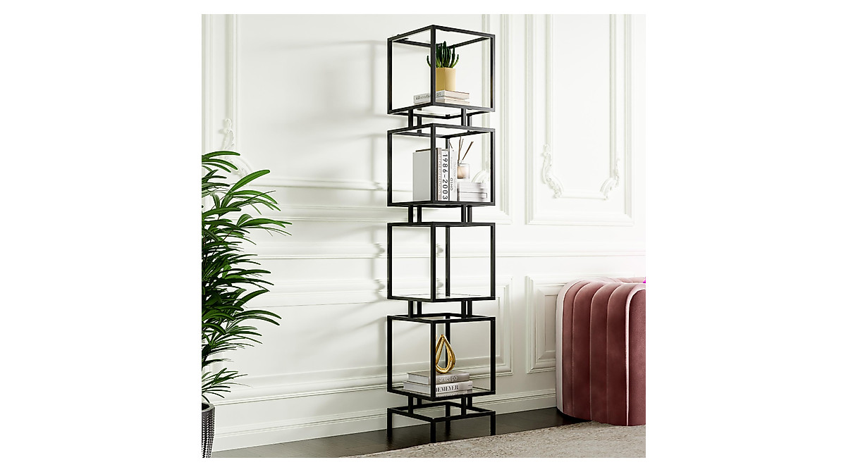 Elegant 4-Tier Cozy Castle Bookcase for Stylish Storage