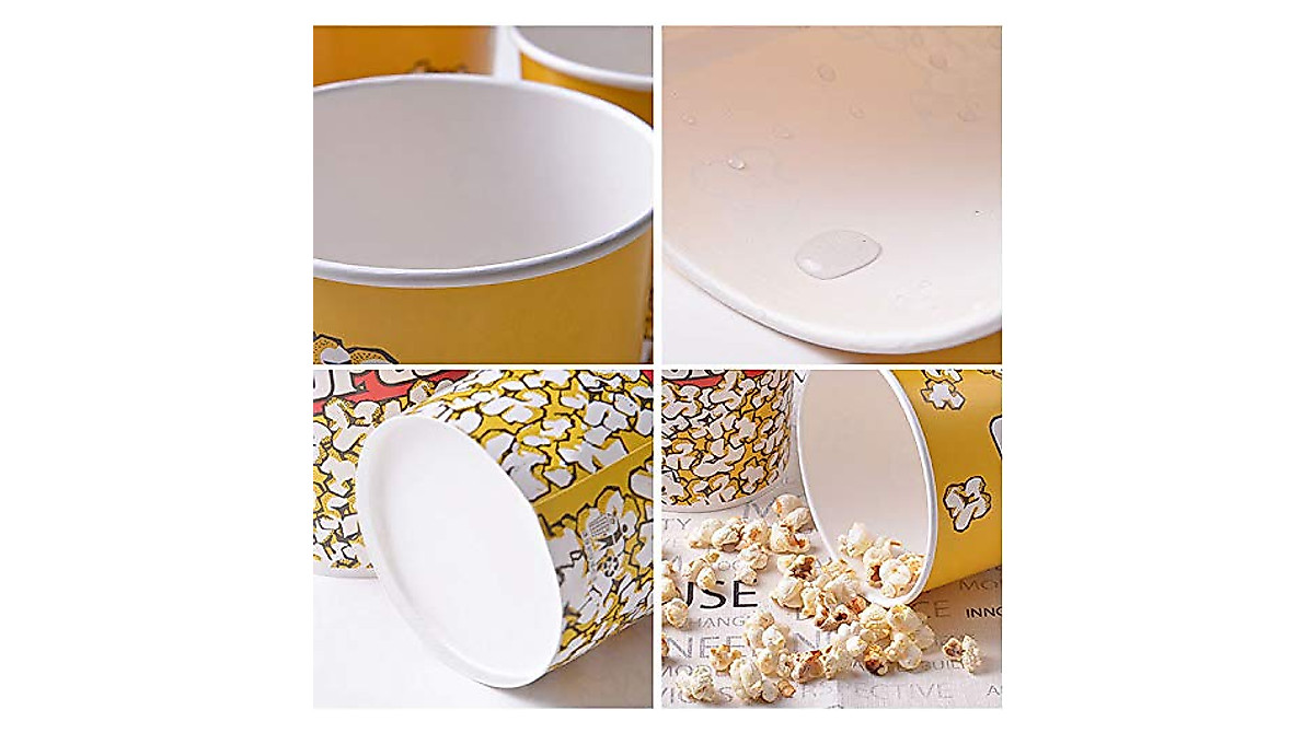 Coobbar 85oz Reusable Popcorn Containers - 10 Pack