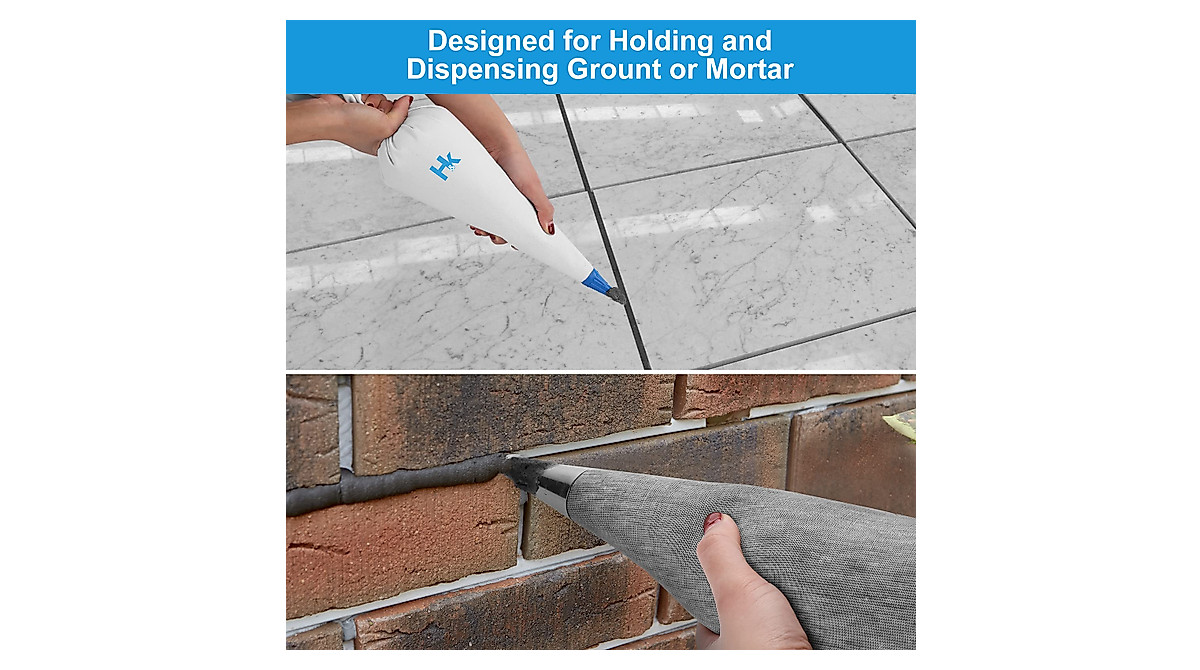 HK Grout Bag for Masonry & Tile Grouting - Heavy Duty Applicator Tool