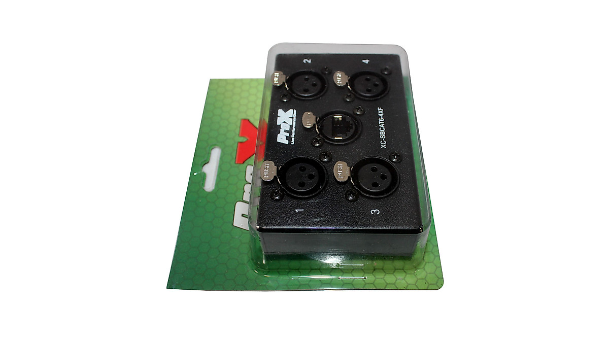 ProX XC-SBCAT6-4XM & 4XF Portable XLR Snake Boxes - 4 Channel Pack