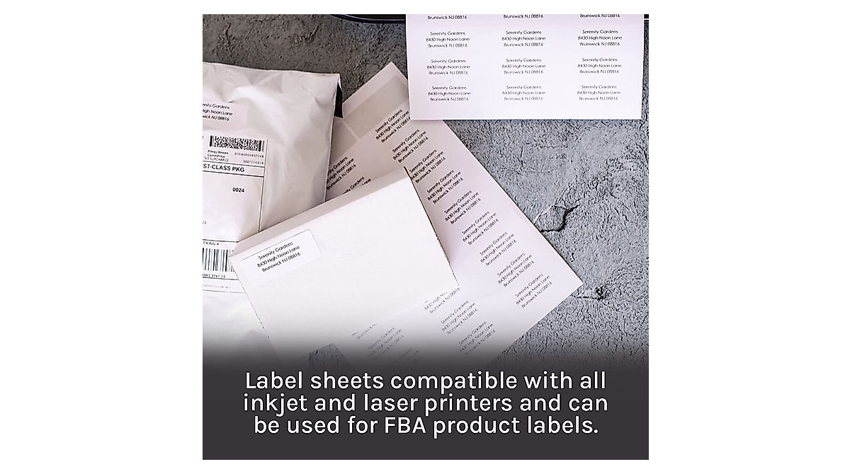 Premium White Address Labels | 750 Durable Laser & Inkjet Labels