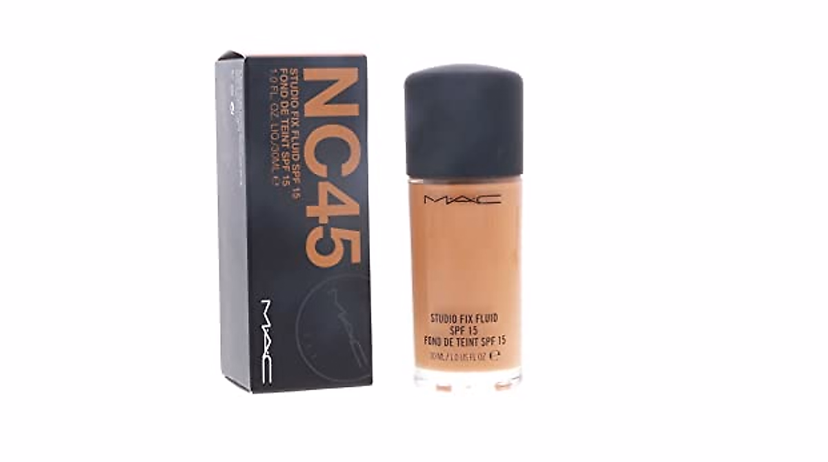 MAC Studio Fix Fluid Foundation SPF 15 NC45 - Flawless Matte Coverage