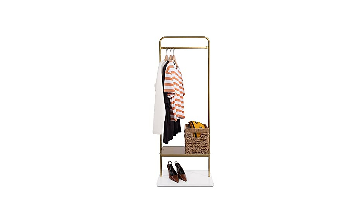 VEGAINDOOR Heavy-Duty Clothes Rack for Small Spaces