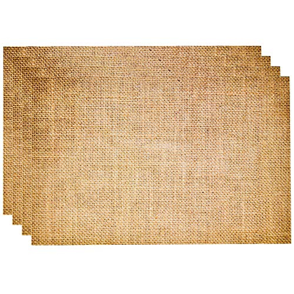 50 Disposable Burlap Place Mats for Rustic Table Settings