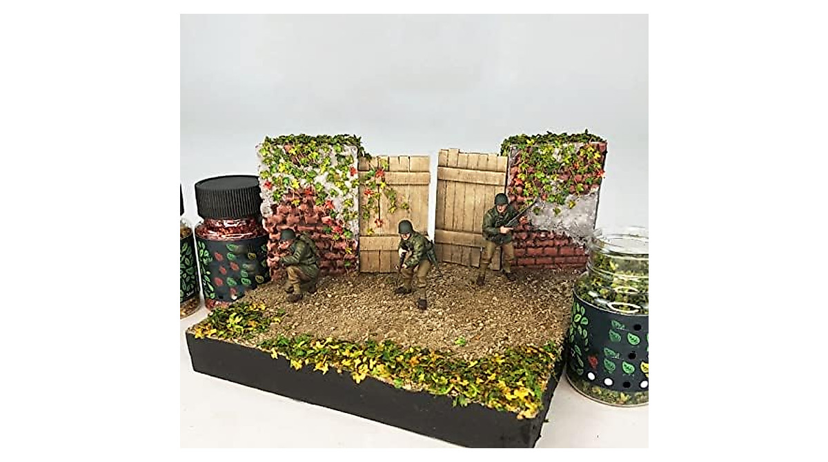 Realistic Miniature Leaves for Dioramas & Model Railways - Pack of 4