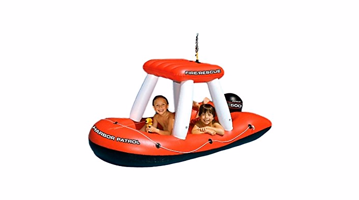 Swimline Fire Boat Squirter Pool Toy for Kids | Fun & Durable Inflatable