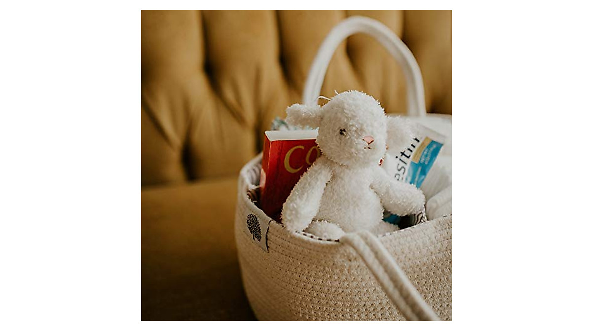 Parker Baby Rope Diaper Caddy - Stylish Baby Organizer