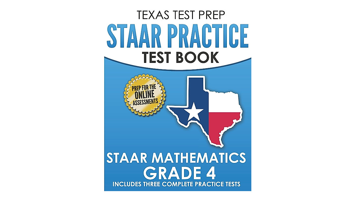 STAAR Math Practice Test Book for Grade 4