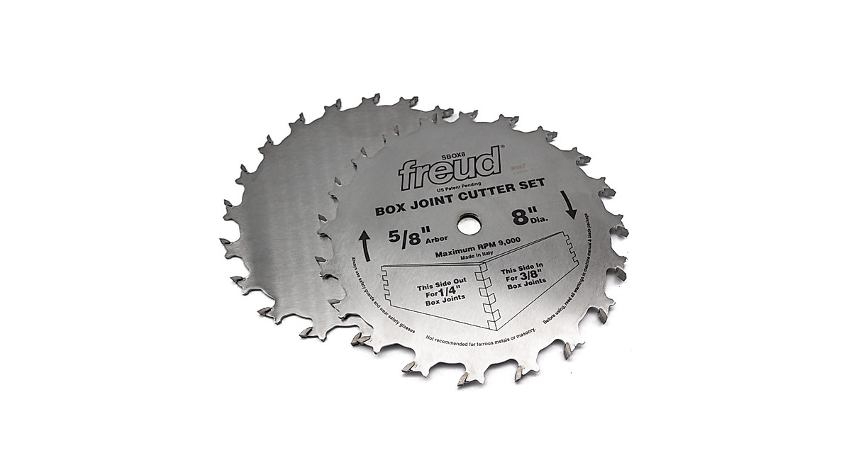 Freud SBOX8 Box Joint Cutter Set - Precision Woodworking