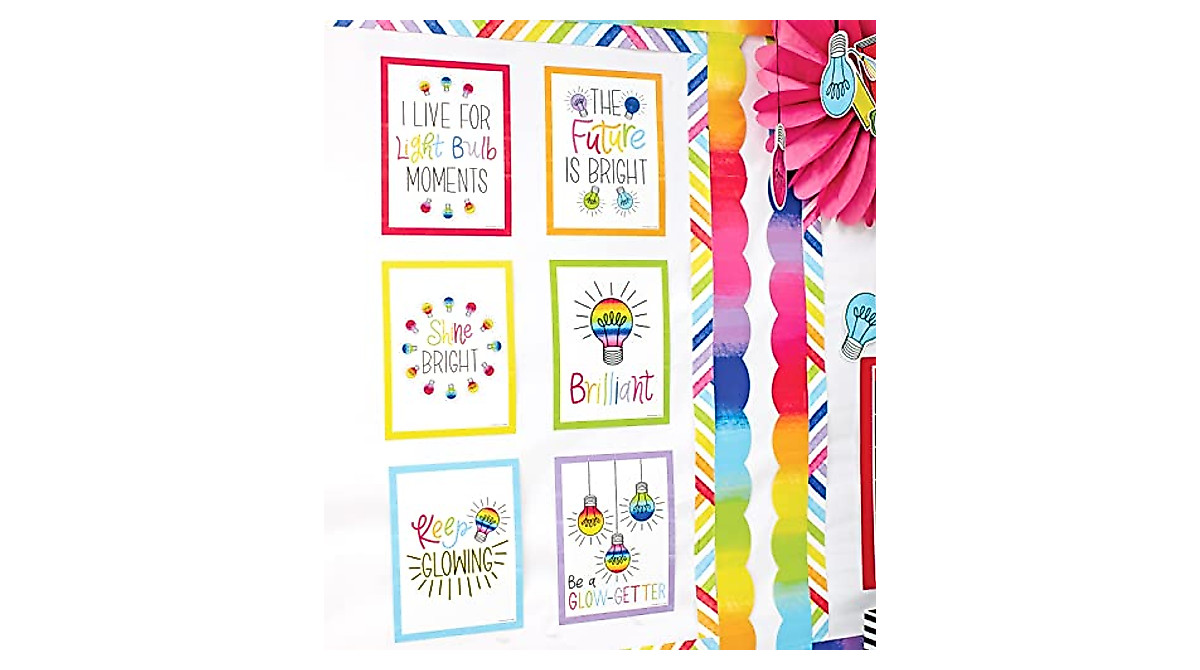 Schoolgirl Style Light Bulb Moments Classroom Decor Bundle - Inspire ...