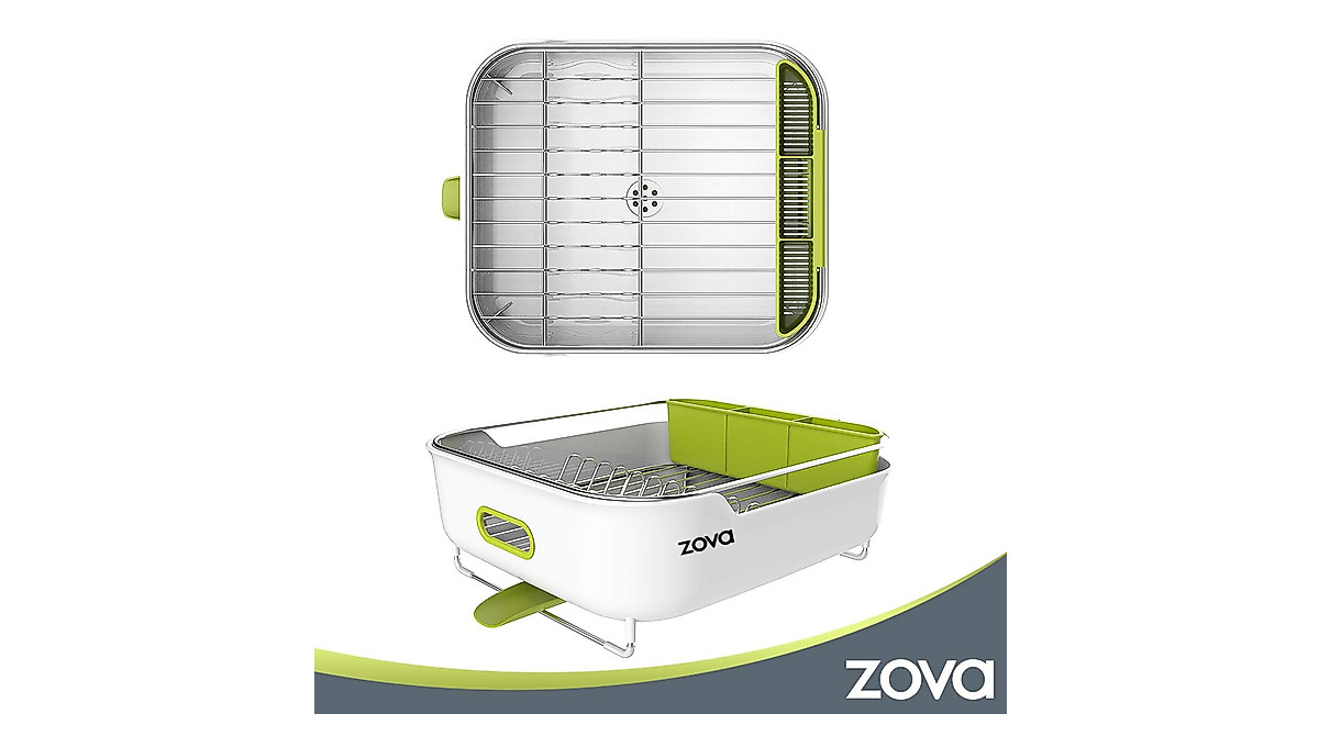 MR.SIGA Stainless Steel Dish Drying Rack with Swivel Spout