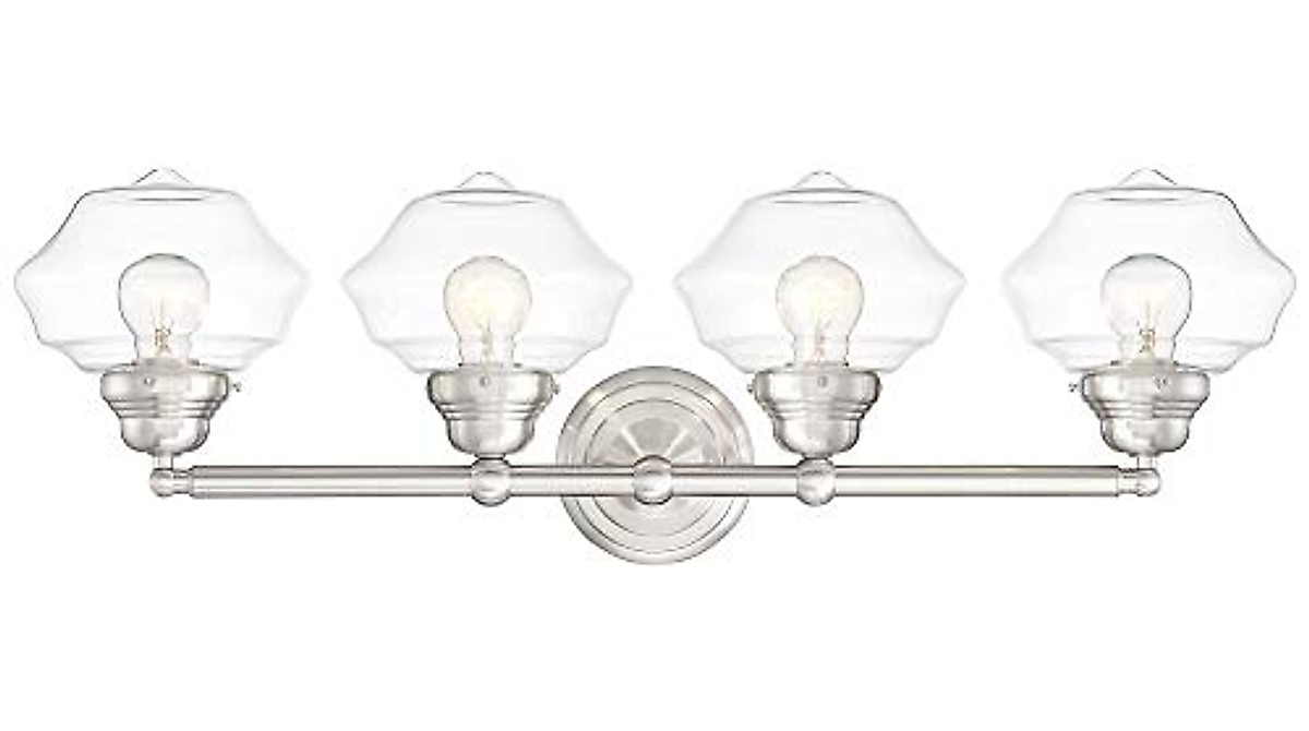 Possini Euro Astrid Modern Wall Light - Brushed Nickel 4-Light Fixture