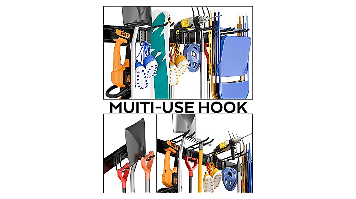 INCLY Garage Tool Organizer Wall Mount 48 Inch Garden Yard Tools Wall - View #11