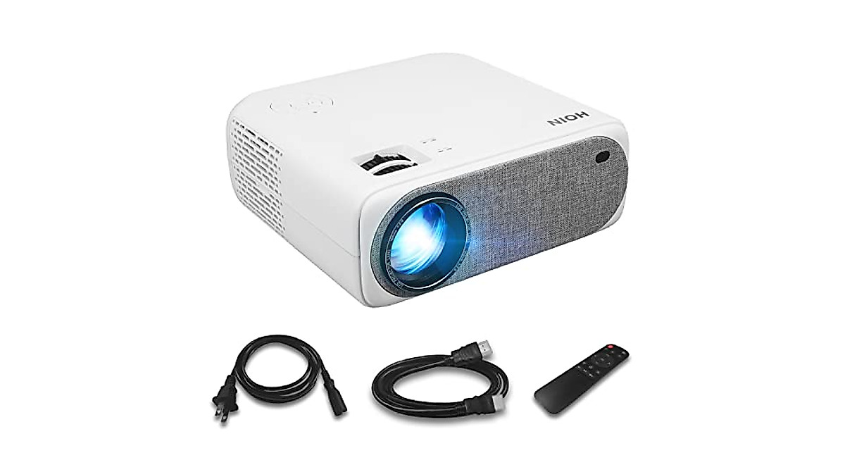 1080P Full HD Wi-Fi Bluetooth Projector - Bright Home Theater