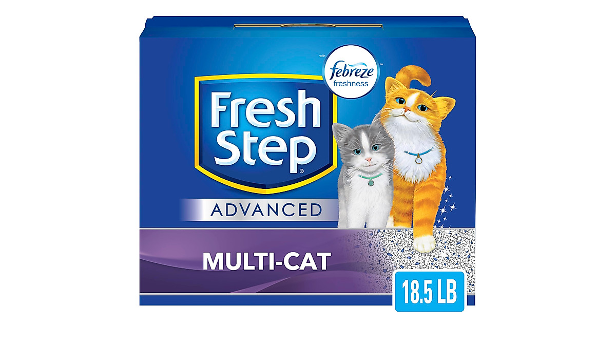 Fresh Step Multi-Cat Clumping Litter with Odor Control - 18.5 lb