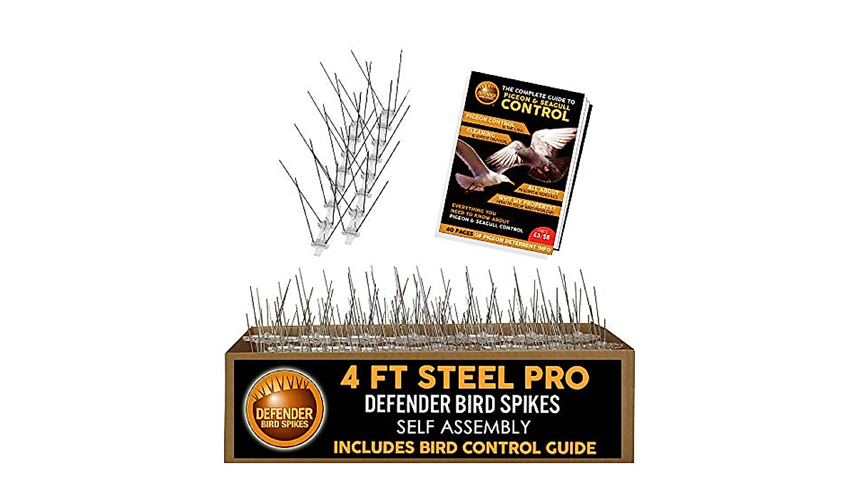Defender Pro Wide Stainless Steel Bird Spike Kit