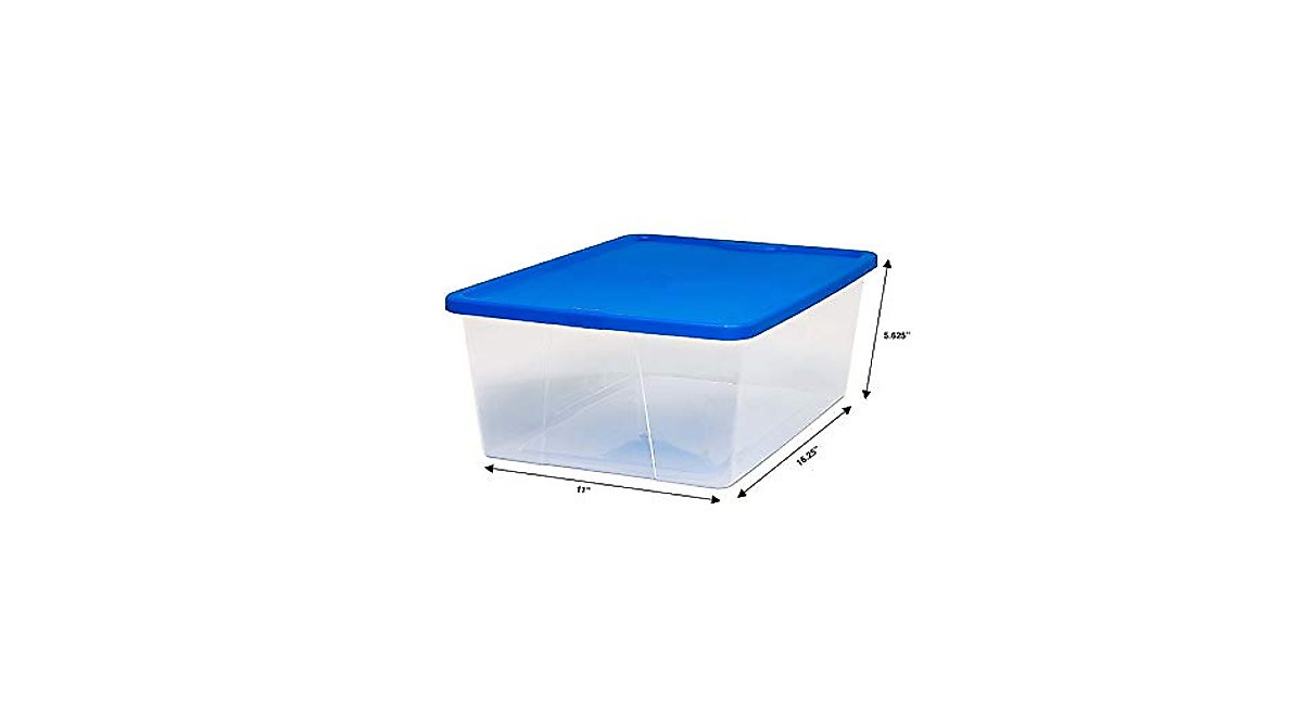 HOMZ Snaplock Plastic Storage Containers - 8 Pack for Home & Office